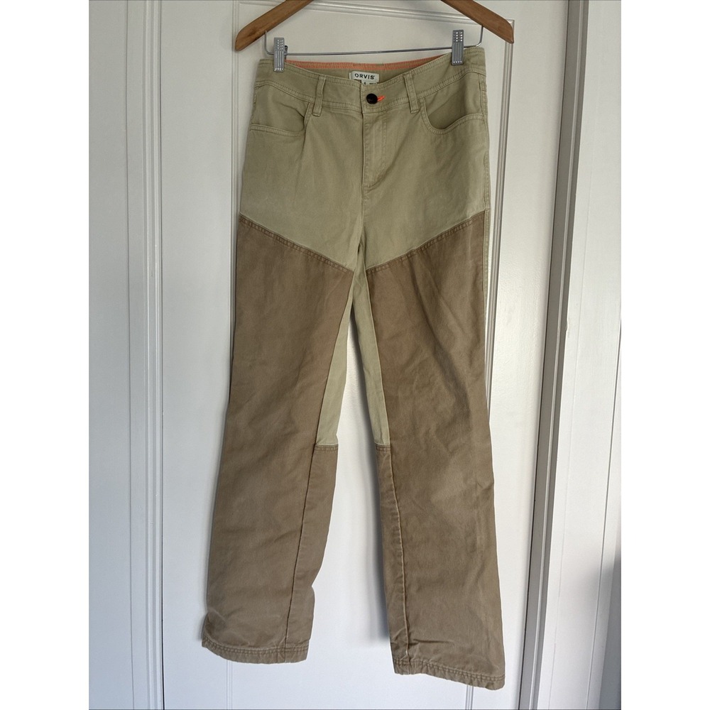 Orvis Women's Tan Hunting Field Pants Size 4. Brush Canvas Guard